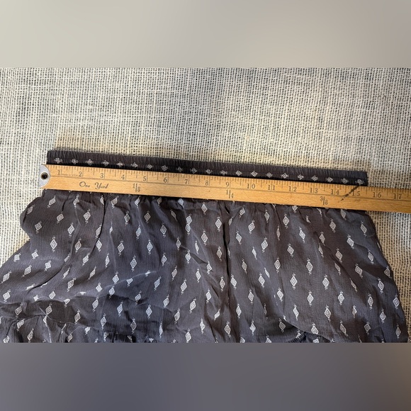 Garnet Hill Charcoal Diamond A-Line Skirt - Picture 2 of 5